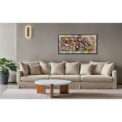 DEKAM DISEÑO - Cuadro Abstracto Decorativo Diseño Delian 134x68 cms