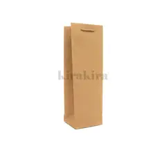 GENERICO - Bolsa De Regalo Para Vino Papel Kraft 12 Unidades