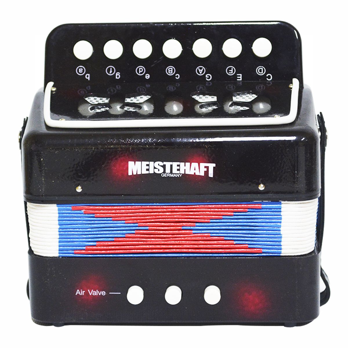 MEISTEHAFT - ACORDEON NIÑO 2 BAJOS NEGRO MT-2018 MEISTEHAFT