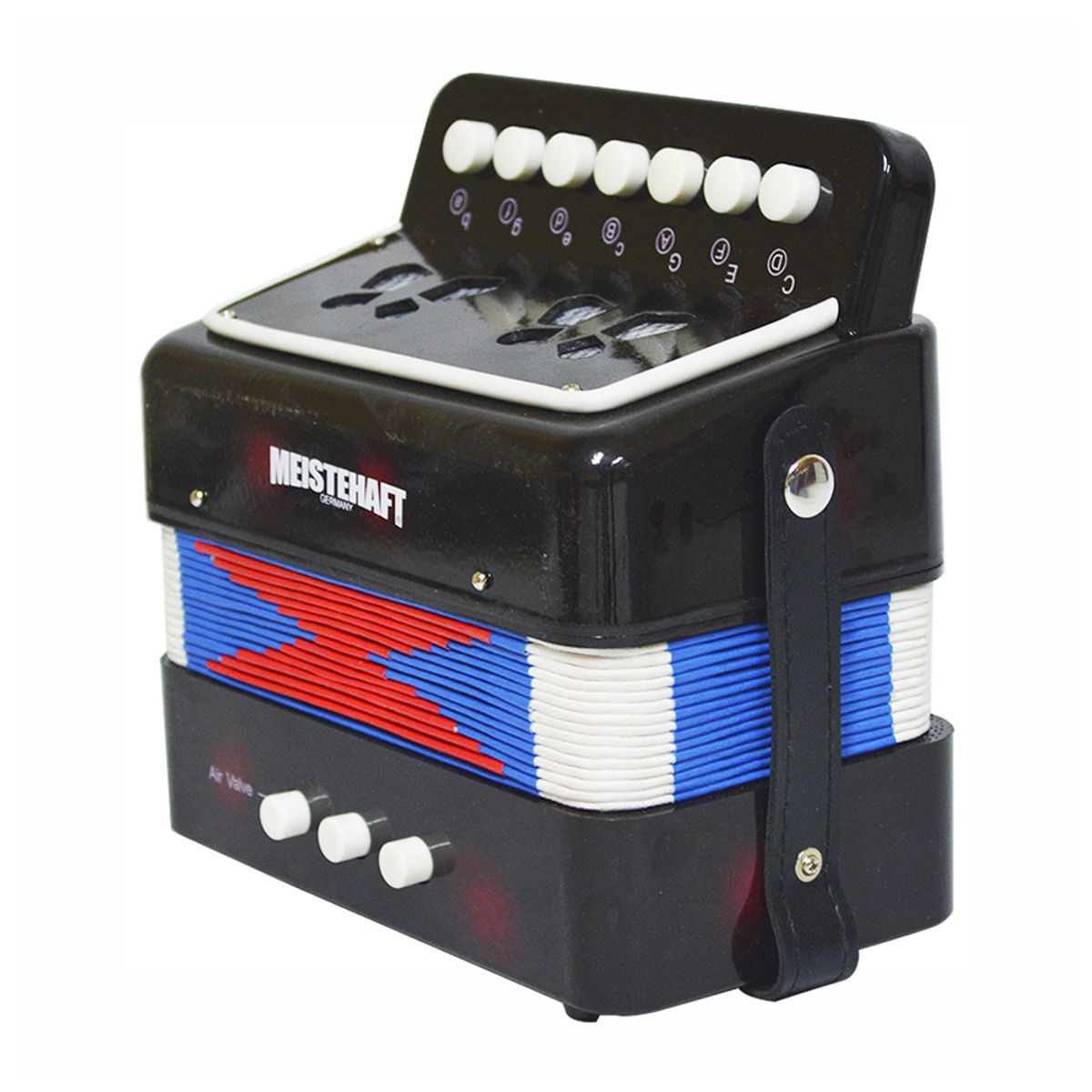 MEISTEHAFT - ACORDEON NIÑO 2 BAJOS NEGRO MT-2018 MEISTEHAFT