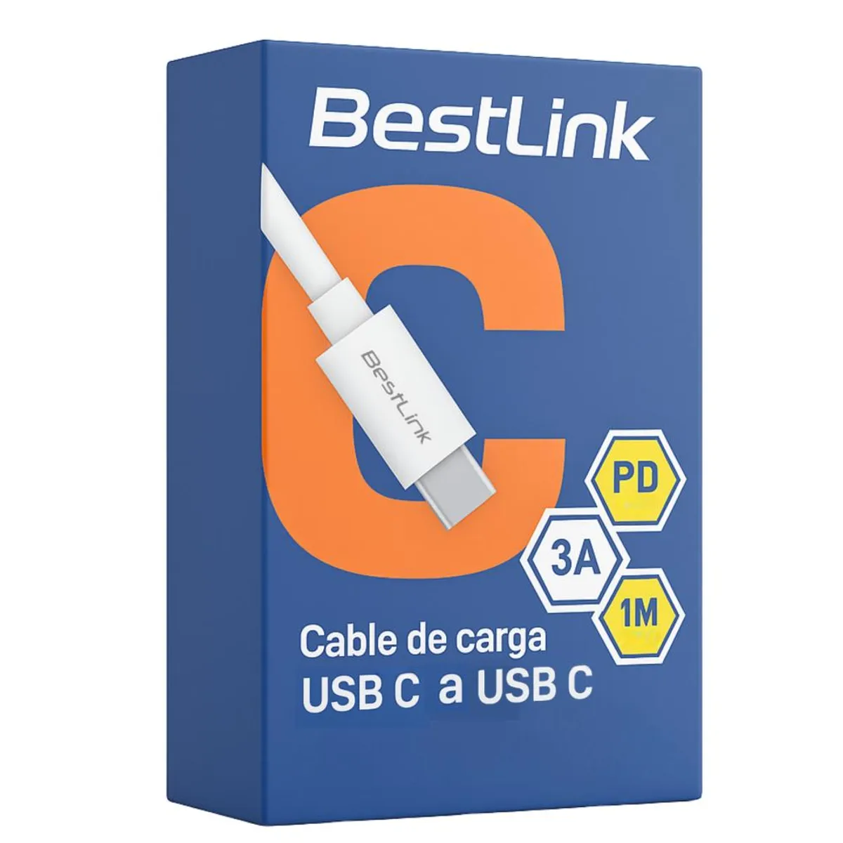 BESTLINK - Cable USB-C a USB-C Compatible con CarPlay- Android Auto PD3