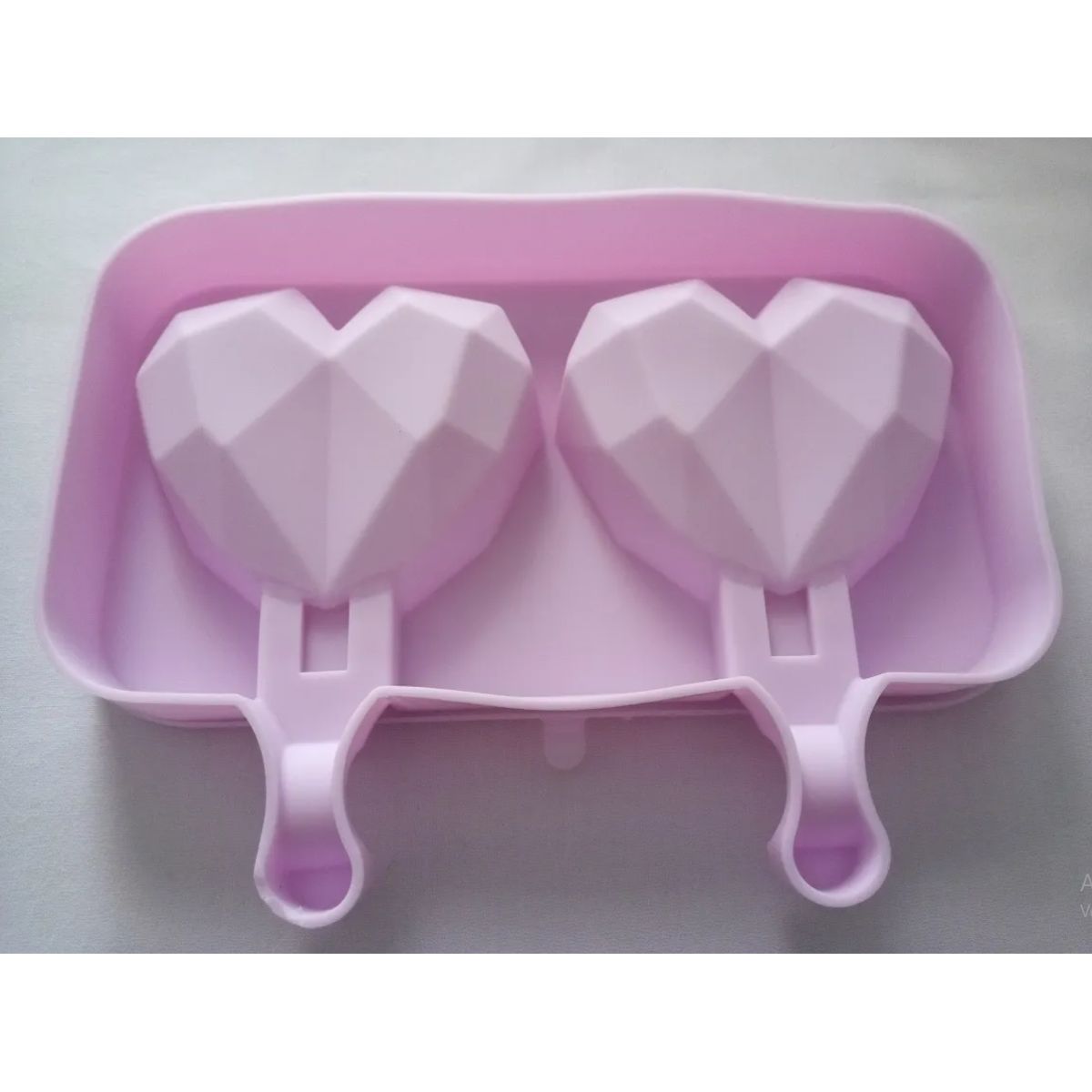 GENERICO - Molde De Silicona Para Helados Con Forma De Corazón Diamante