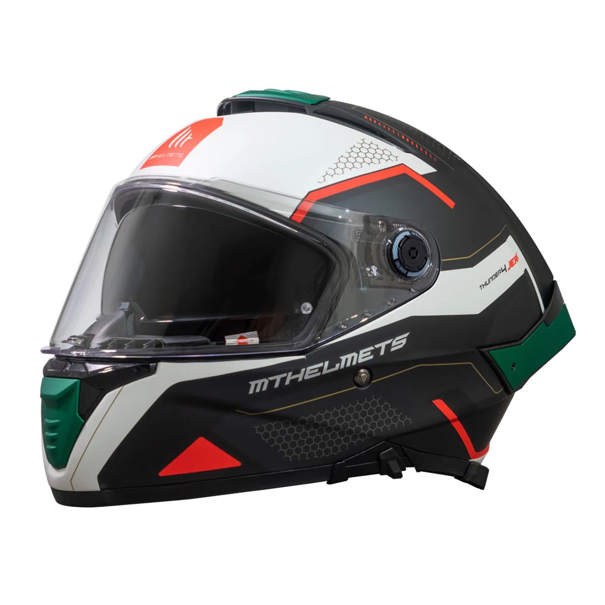 MT - Casco Para Moto MT Thunder 4 SV Jerk  Rojo Mate + Pinlock