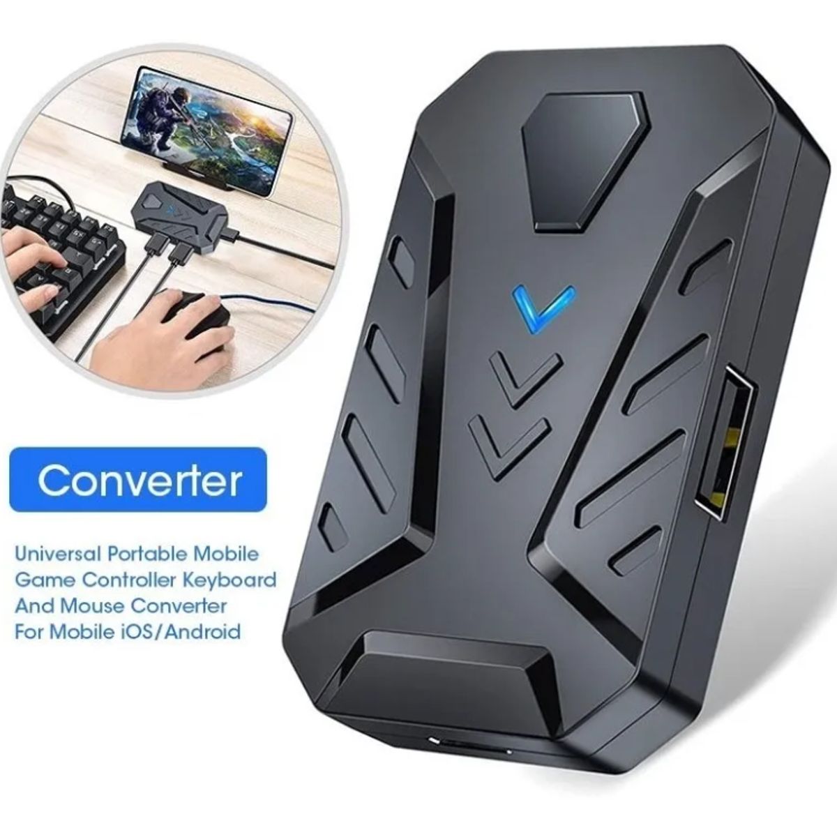 GENERICO - Convertidor De Mouse Y Teclado Gamer Android