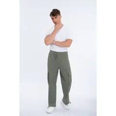MPROPIA - Pantalón Hombre Elasticado Recto Puño Ajustable Cargo 5001