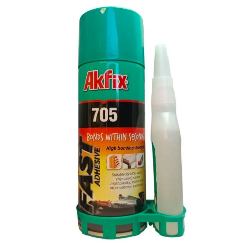 AKFIX - Adhesivo Akfix 705 Secado Rápido + Activador