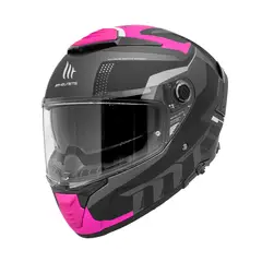 MT - Casco Para Moto Thunder 4 SV Jerk Rosa Fluor Mate + Pinlock