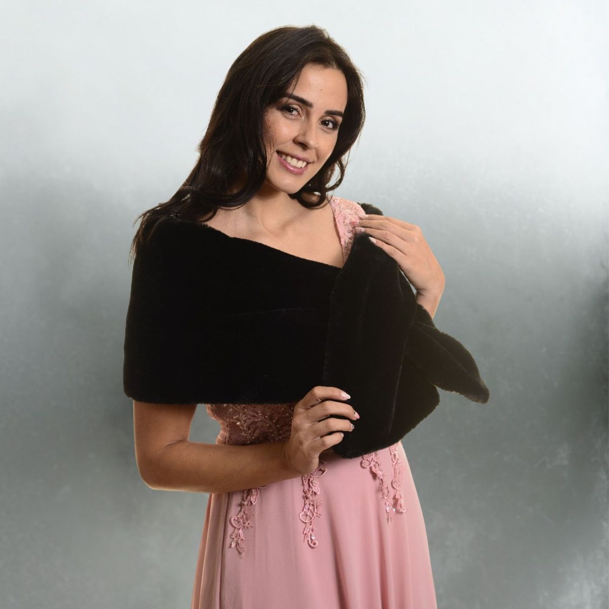 LIKE SHOP - Tapado Estola Elegante Envolvente Estilo Peluche 6062