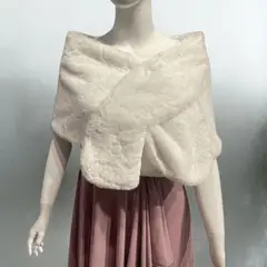 LIKE SHOP - Tapado Estola Elegante Envolvente Estilo Peluche 6062