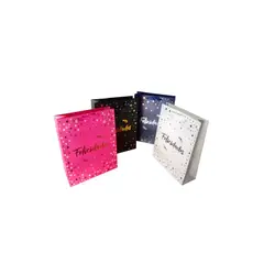 GENERICO - Bolsa de Regalo Felicidades Bling 12 Unidades 26x32cm