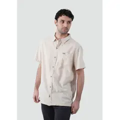 KAYA UNITE - Camisa Hombre Lino Manga Corta