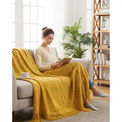 GENERICO - Mantas Tejidas lujosas Para Decorar tu sofa