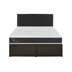 CIC - CAMA IRON SMART ORTOPEDIC 2 PLAZAS + RESPALDO BLACK + FALDÓN