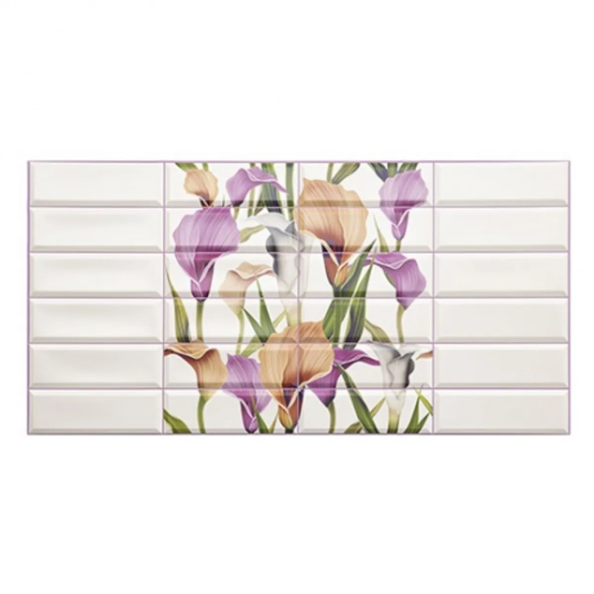 MERCAR RAY - Wall Panel PVC Relieve 95.5 x 48 cm GRACE, 4.6 m² (10 Paneles)