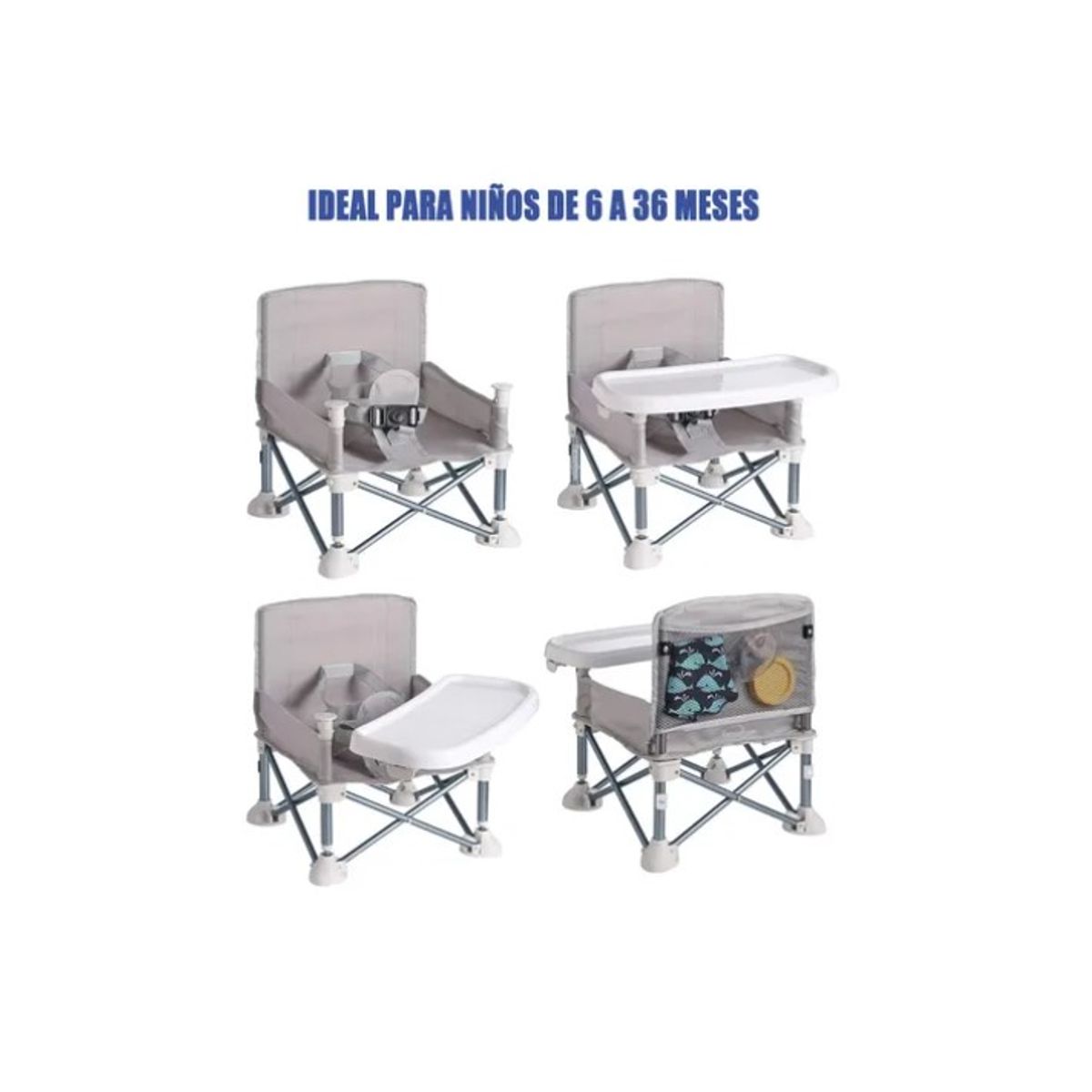 OFERTABKN - Silla Comedor Portátil Silla Bebes Niños Asiento Plegable