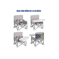 Silla Comedor Portátil Silla Bebes Niños Asiento Plegable