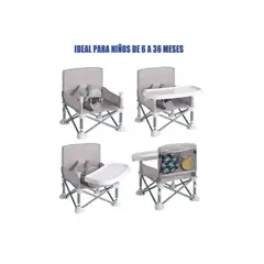 OFERTABKN - Silla Comedor Portátil Silla Bebes Niños Asiento Plegable