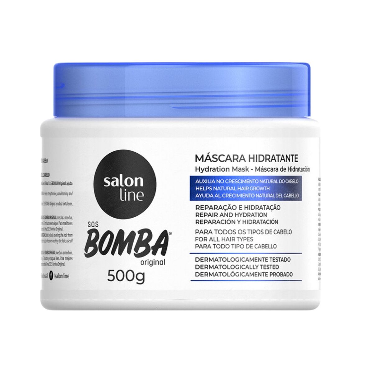 SALON LINE - MASCARA SOS BOMBA ORIGINAL CRESCIMENTO DE 500GR SALON LINE