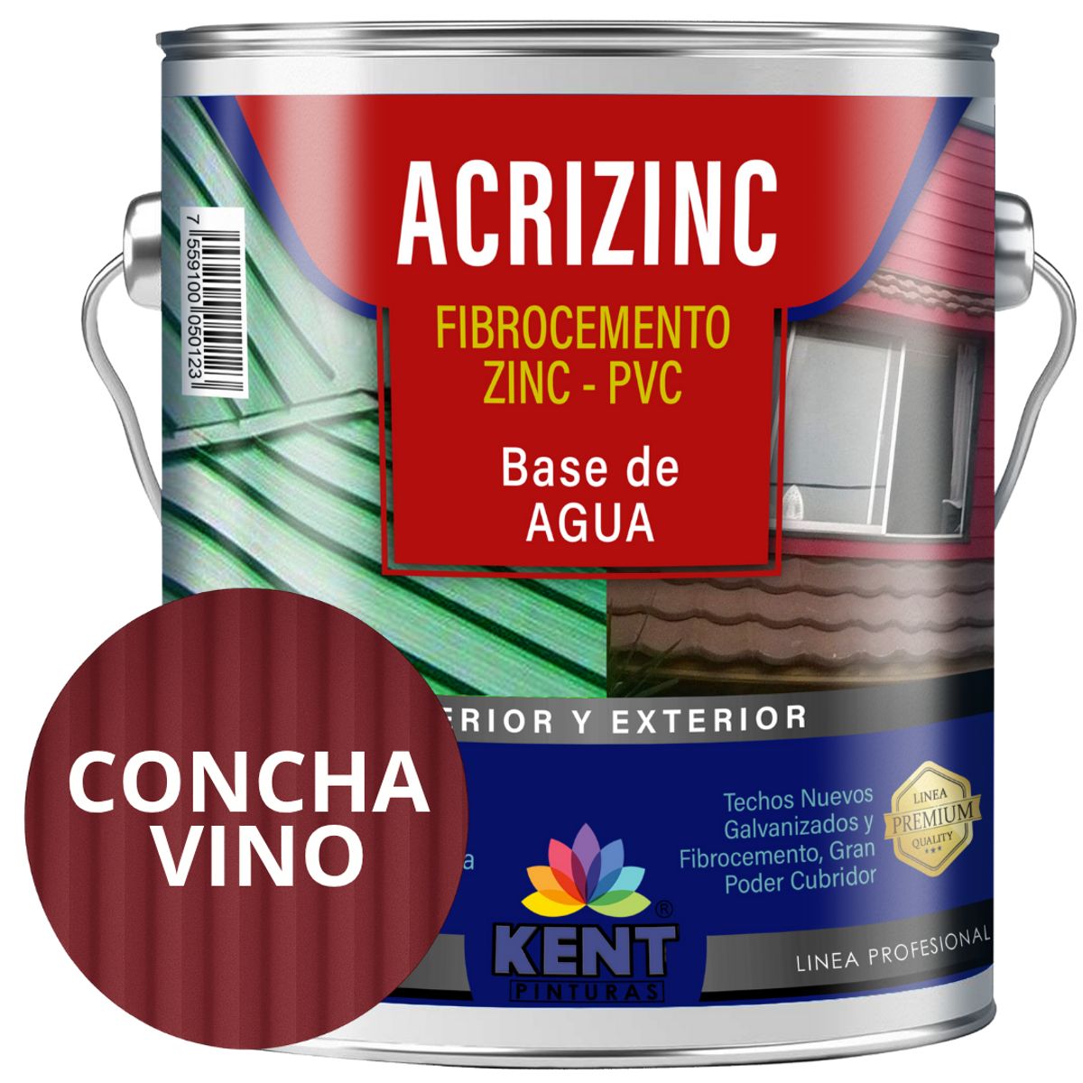 KENT - Pintura para techos Acrizinc Galon