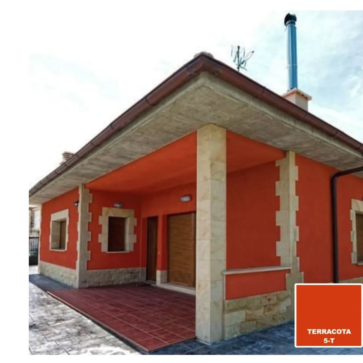 BAUM - TINETA PINTURA ESMALTE AL AGUA - TERRACOTA 5-T