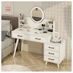 HOMER DESIGN - Tocador Con Cajonera Intercambiable Estilo Europeo 140cm