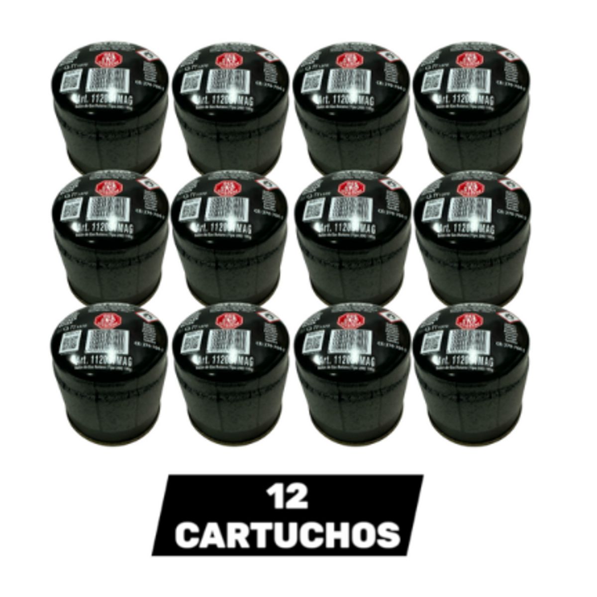 ATOM - Pack x12 Gas Atom Propano Butano Soplete Encime 190g