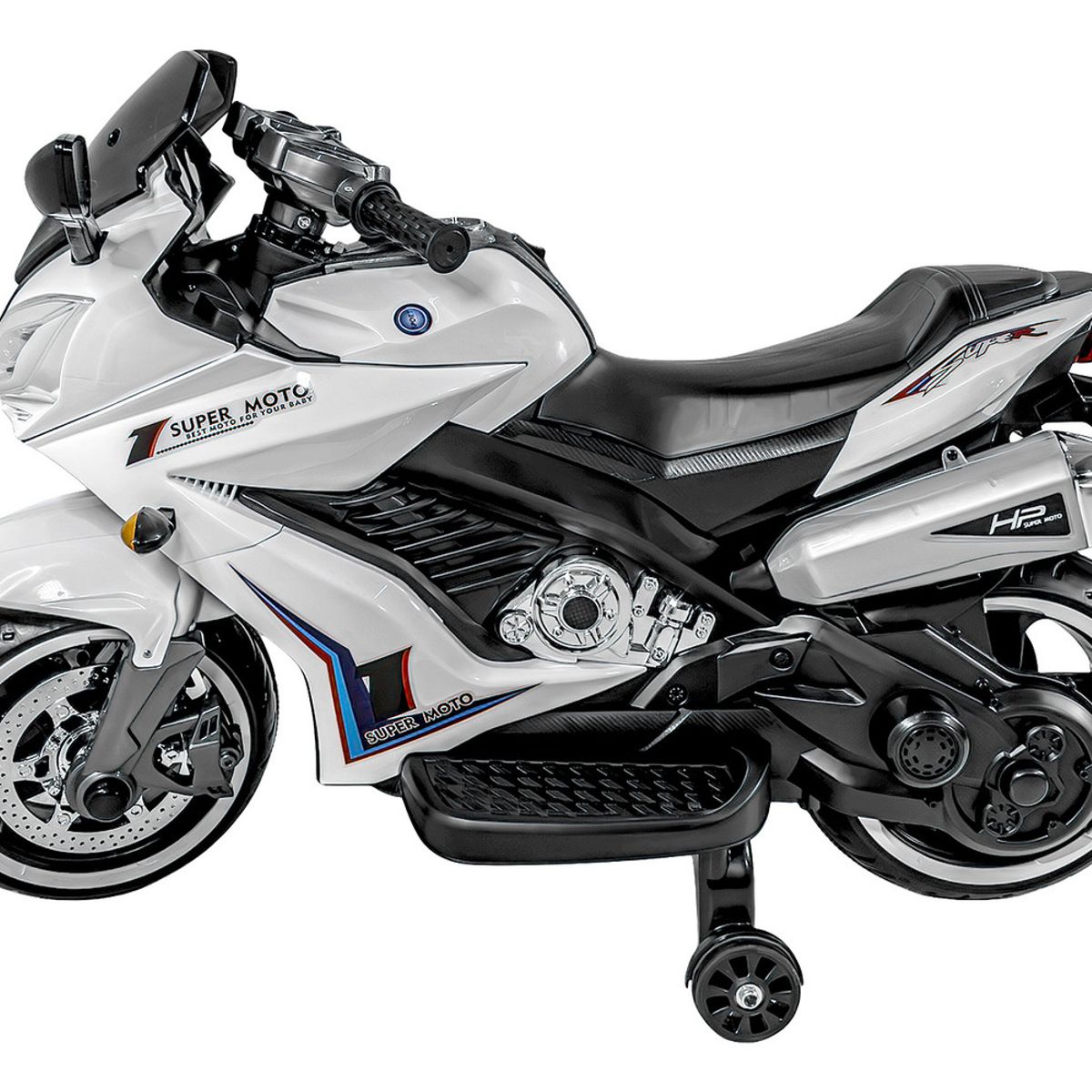 LITTLE MONKEY - Moto Eléctrica Infantil Deportiva 12v Luces Y Música