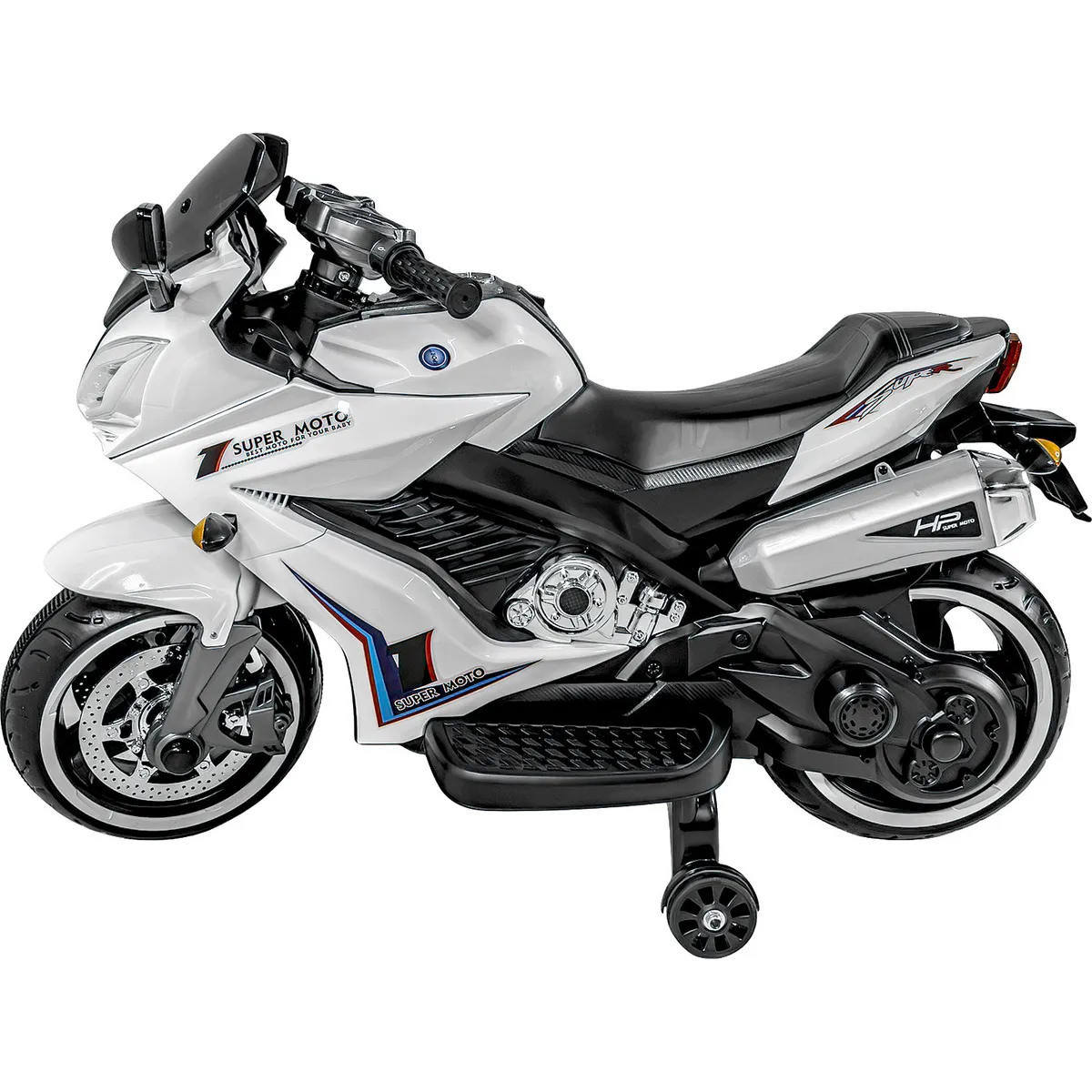 LITTLE MONKEY - Moto Eléctrica Infantil Deportiva 12v Luces Y Música