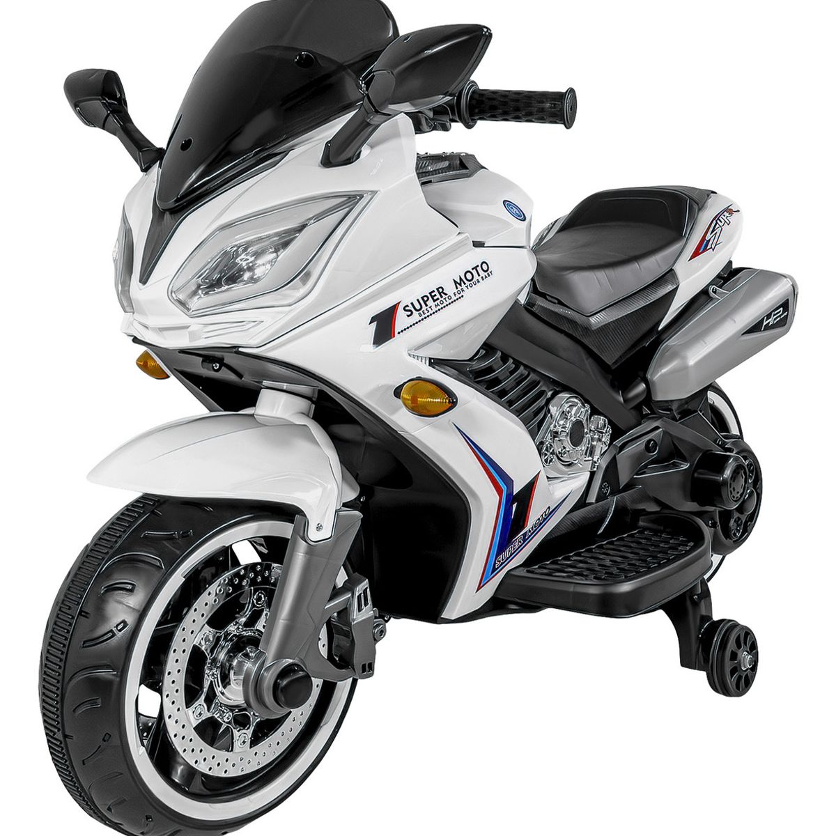 LITTLE MONKEY - Moto Eléctrica Infantil Deportiva 12v Luces Y Música