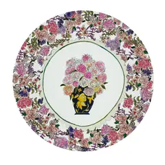 TUYO PRINT - Set 4 Bajoplatos Corona Violeta - 35 cm Con base-