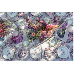 TUYO PRINT - Mantel Peonias - 180 x 250 cm- Lino Poliester -