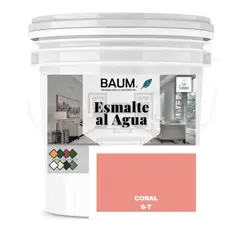 BAUM - TINETA PINTURA ESMALTE AL AGUA - CORAL 6-T