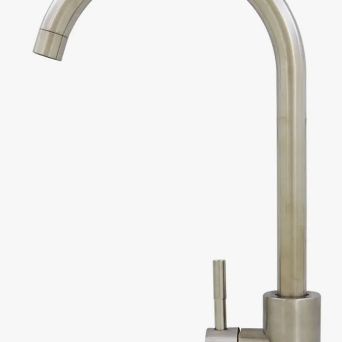 TAUMM - Llave Monomando Lavaplato Inox Acabado Cepillado Color Plateado