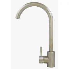 TAUMM - Llave Monomando Lavaplato Inox Acabado Cepillado Color Plateado