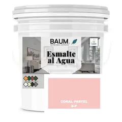 BAUM - TINETA PINTURA ESMALTE AL AGUA - CORAL PASTEL 6-P