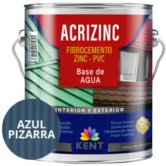 KENT - Pintura para techos Acrizinc Galon azul pizarra