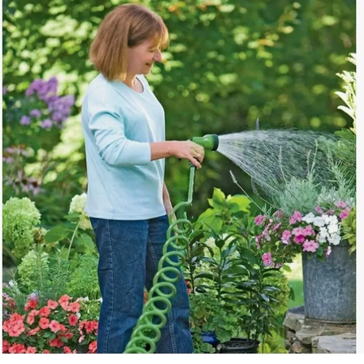 OFERTABKN - Manguera 30 Mts Espiral Expandible Casa Jardin