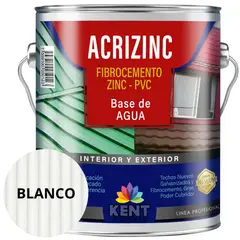 KENT - Pintura para techos Acrizinc Galon Blanco