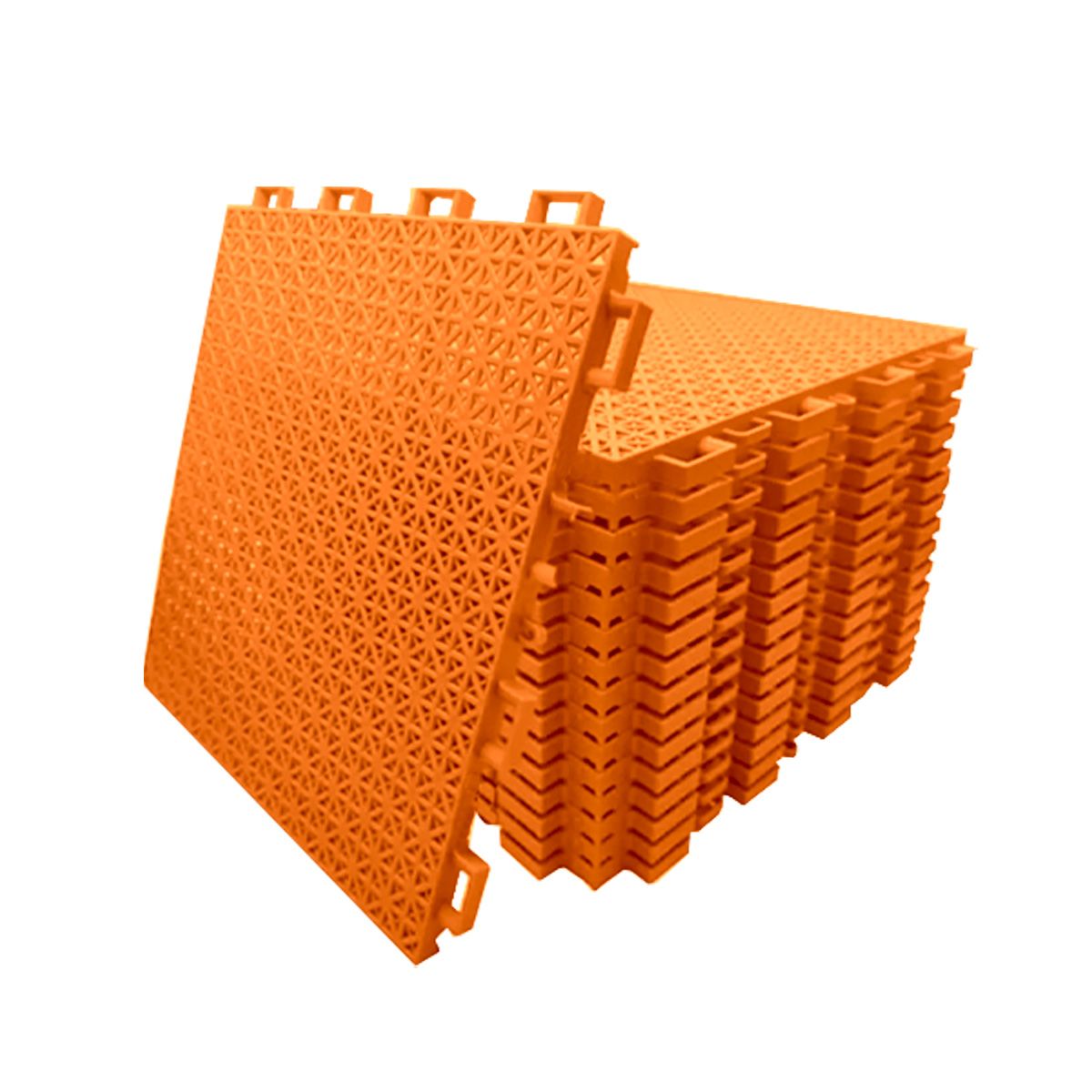 SDFIT - Piso Deportivo Entrelazado 50u 40cm X 40cm X 15 Mm Naranjo