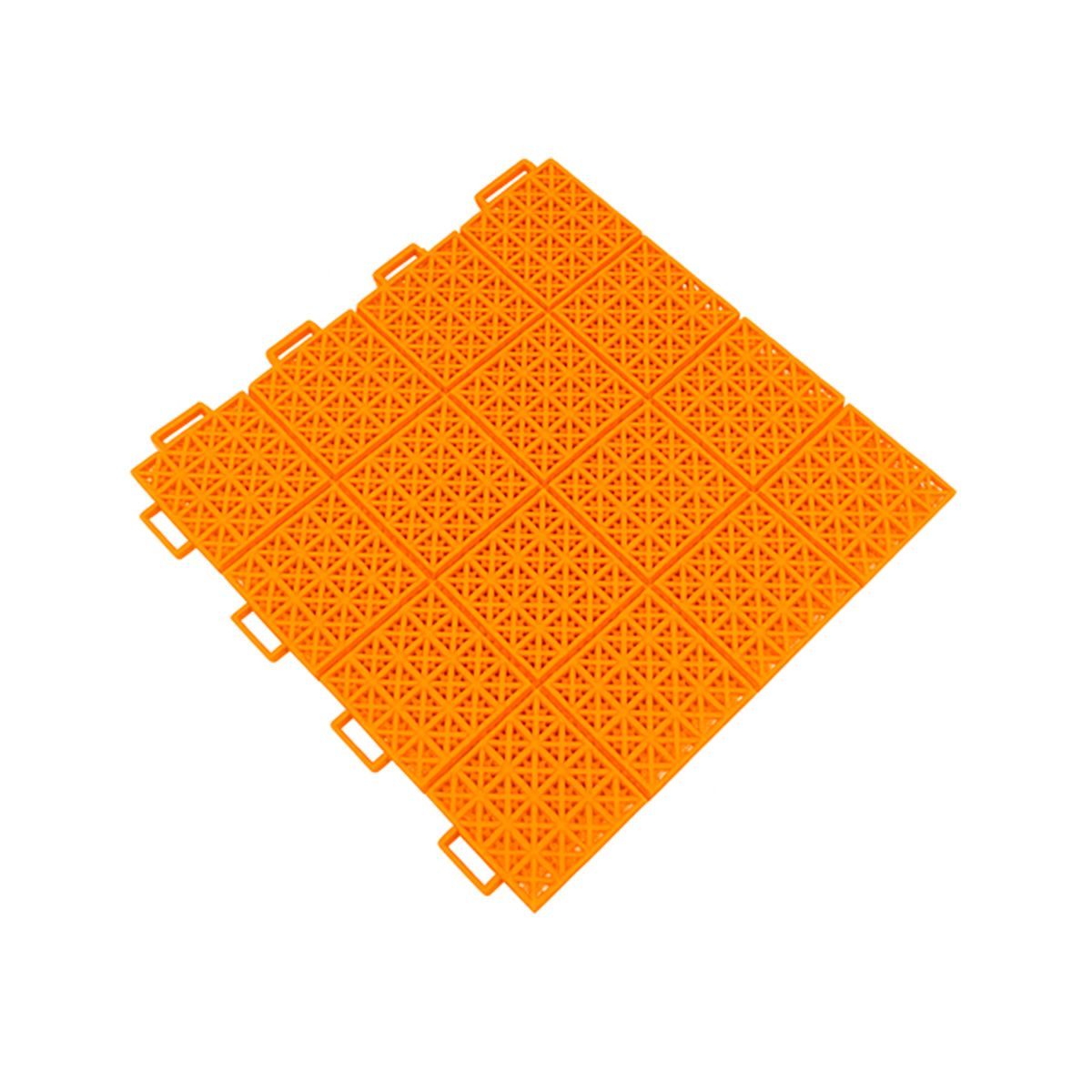 SDFIT - Piso Deportivo Entrelazado 50u 40cm X 40cm X 15 Mm Naranjo