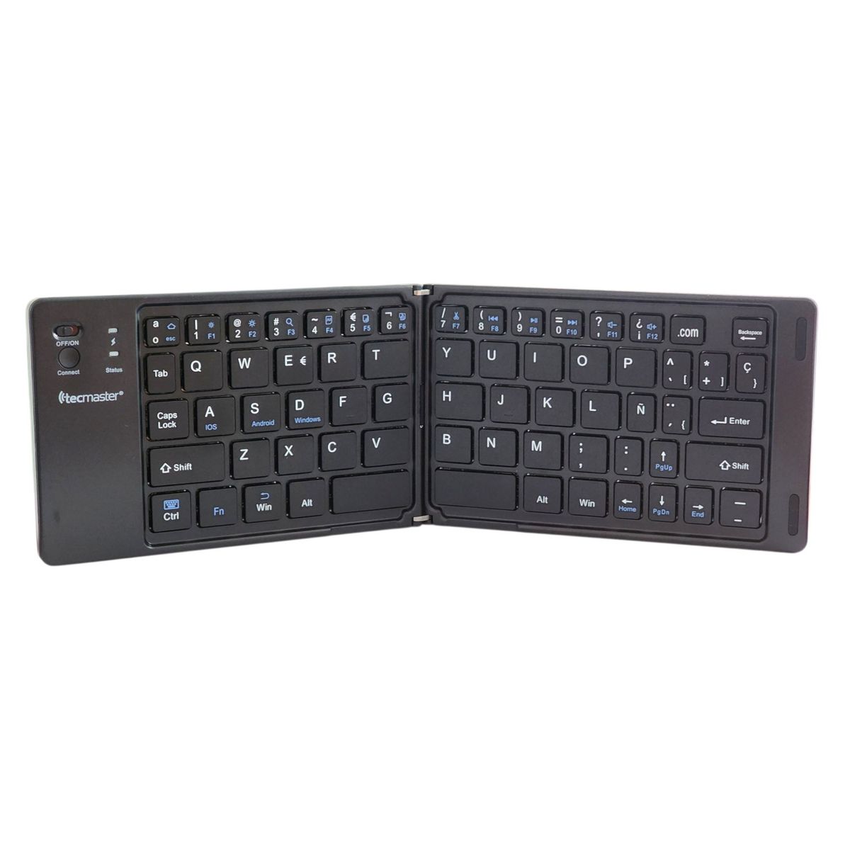 TECMASTER - Mini-Teclado Plegable Bt Recargable Tipo-C Tecmaster