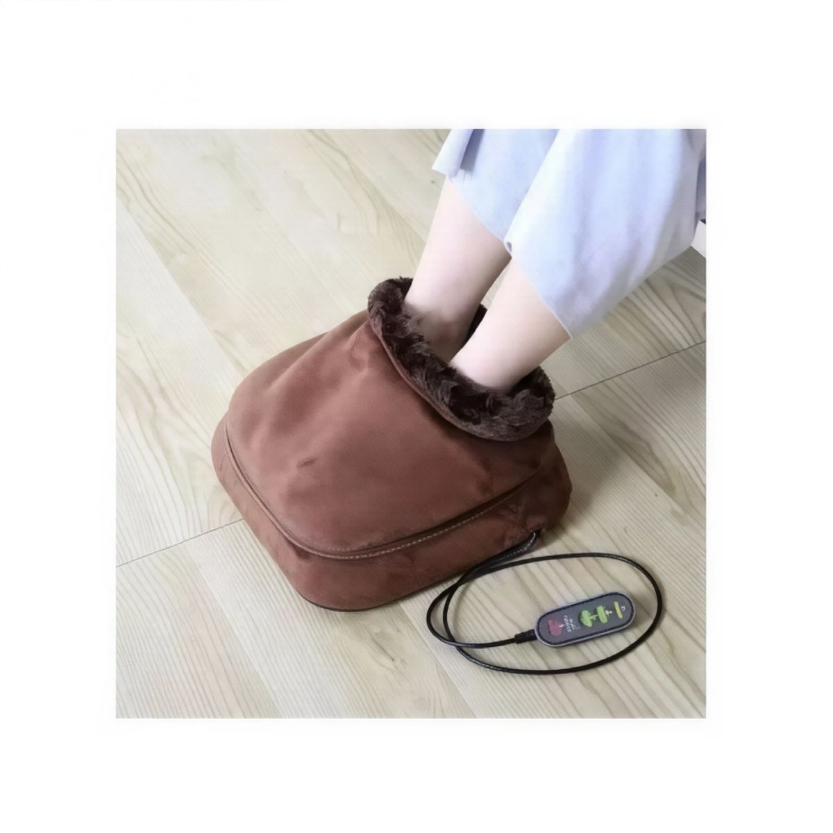 MOVI - Masajeador y Calentador de Pies 2 en 1 – Relajación y Confort en Casa