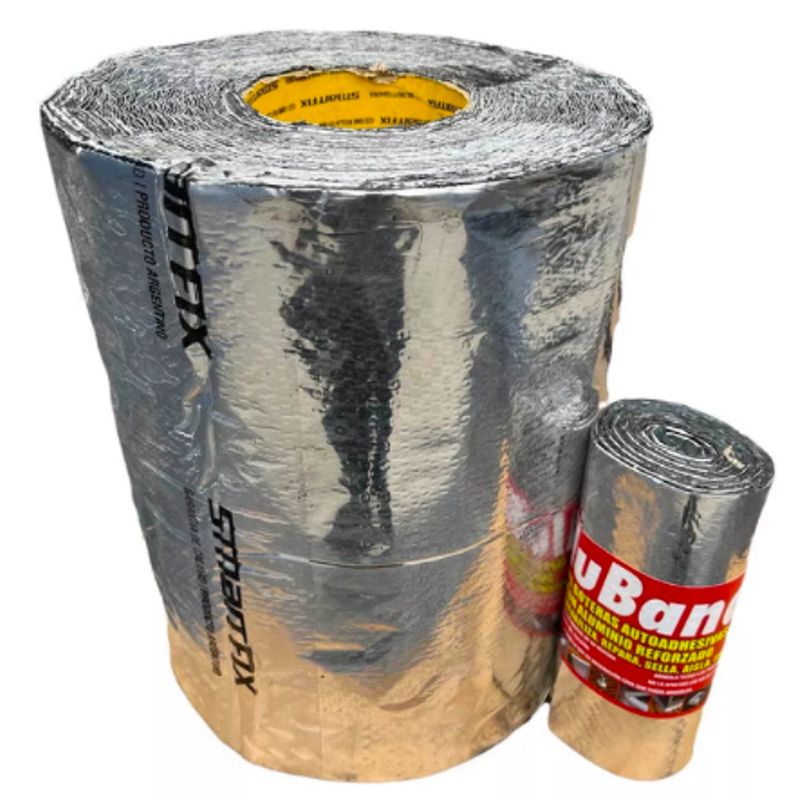 GENERICO - Cinta Tapagoteras Aluminio Reforzado Aquaband 15cm X 25mt Súper Rollo