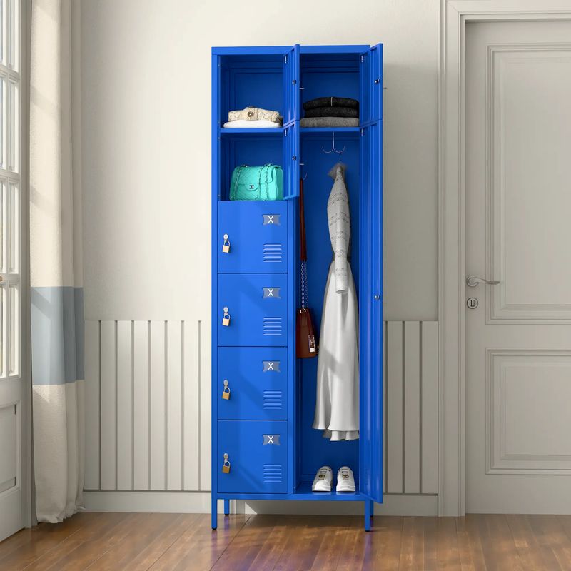 GENERICO - Casillero metálico alto 7+1 puertas - 8DPL-BLUE