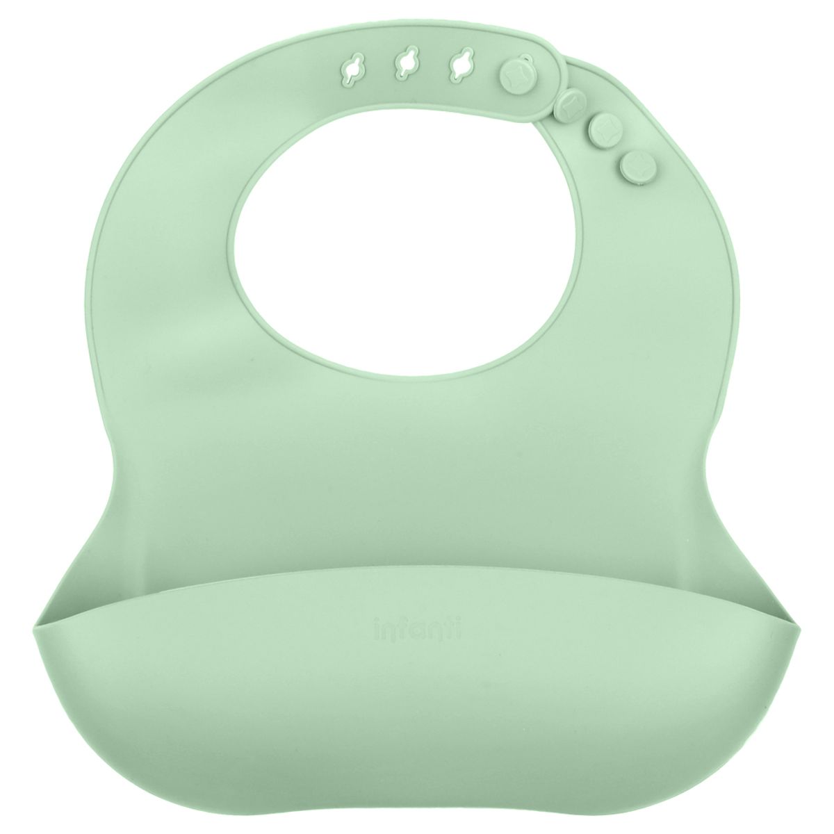 INFANTI - Babero De Silicona Verde Infanti