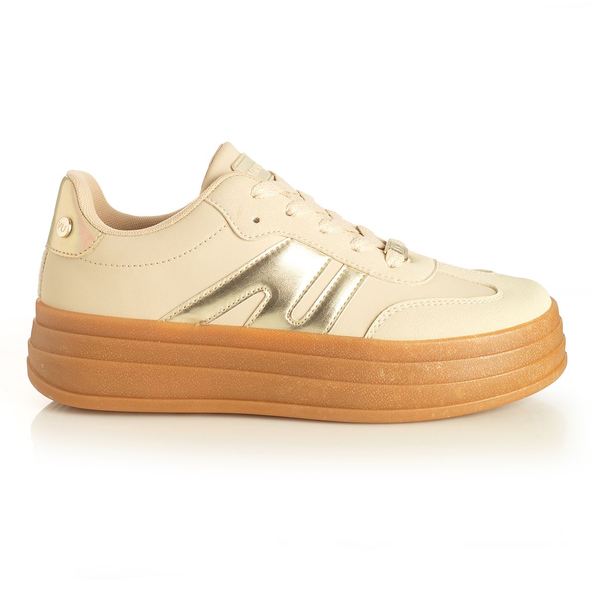 VIA UNO - Zapatilla Mujer Via Uno Dorado 22641702