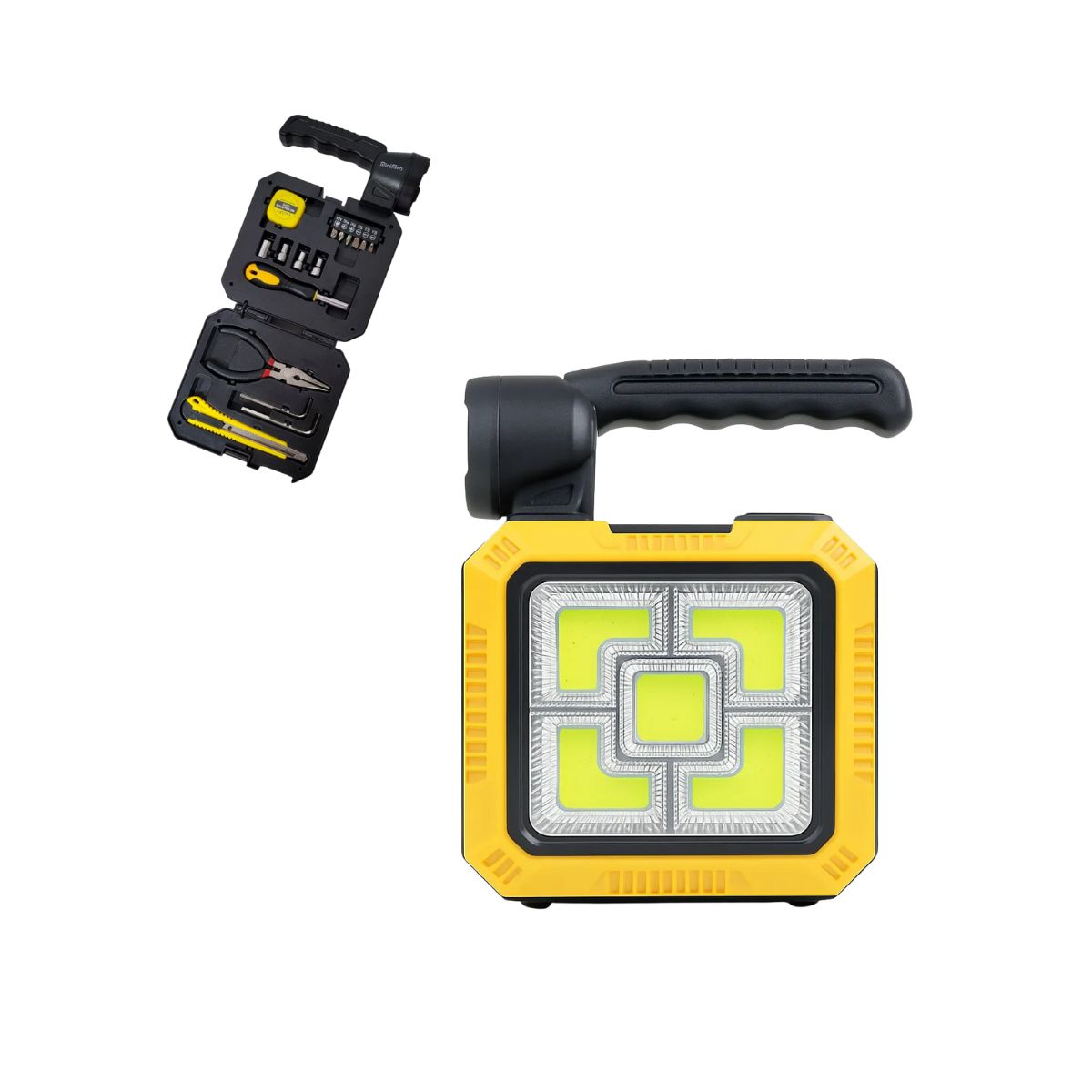 GENERICO - Linterna Solar Usb Portátil + Kit De Herramientas+ Powerbank