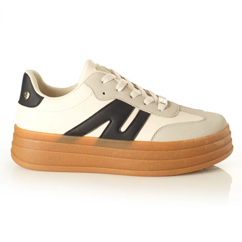 VIA UNO - Zapatilla Mujer Via Uno Negro 22641702