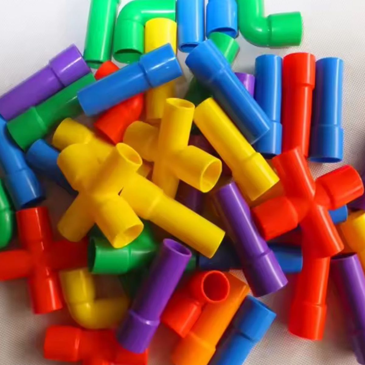GENERICO - Juego Didáctico Tubos Conectores de Encaje para Niños de Creatividad y Aprendizaje