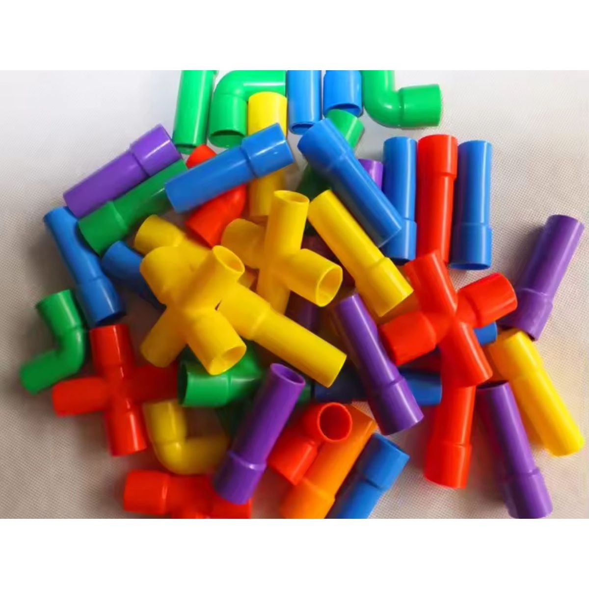GENERICO - Juego Didáctico Tubos Conectores de Encaje para Niños de Creatividad y Aprendizaje